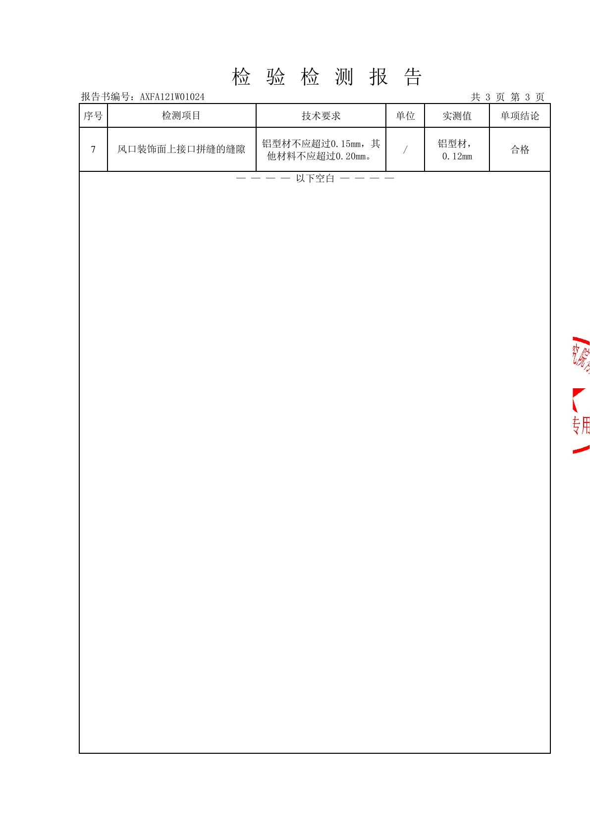 检测报告第 5 页